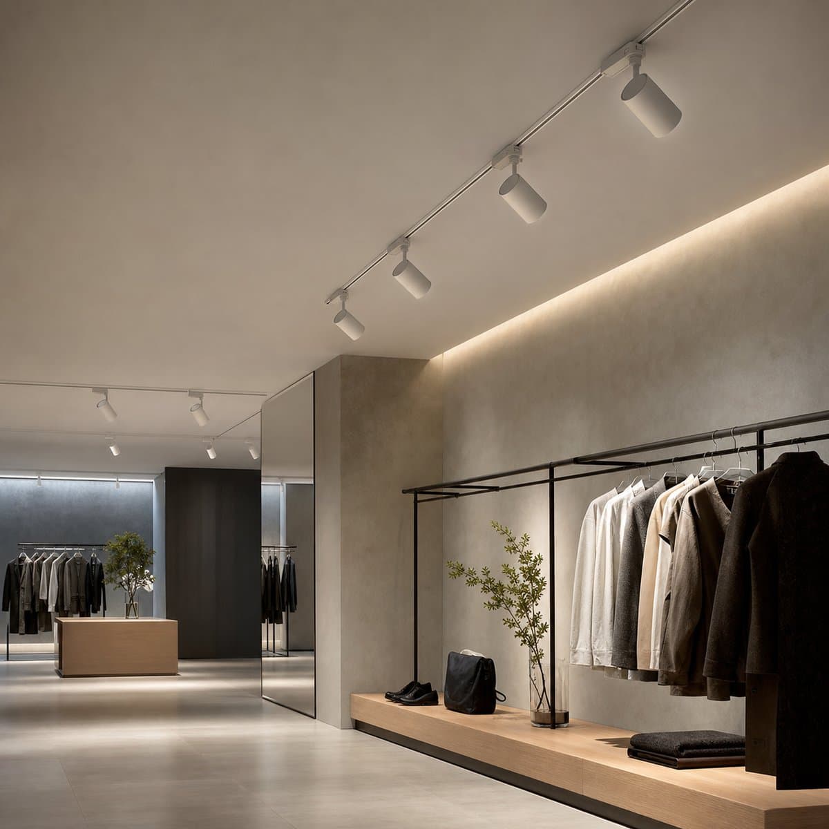 LEDCOMFO Spot Light đã lắp đặt, ứng dụng commercial buildings, retail stores, shopping malls, lobby and corridor, đang chiếu sáng