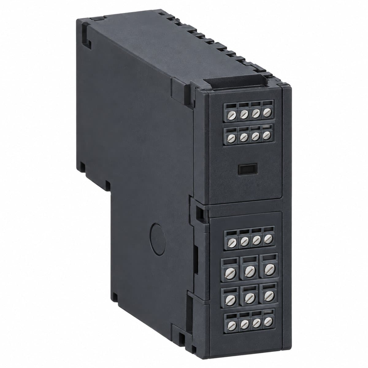 Mô-đun I/O cho TransferPacT Schneider trên nền trắng, ảnh sản phẩm chính diện