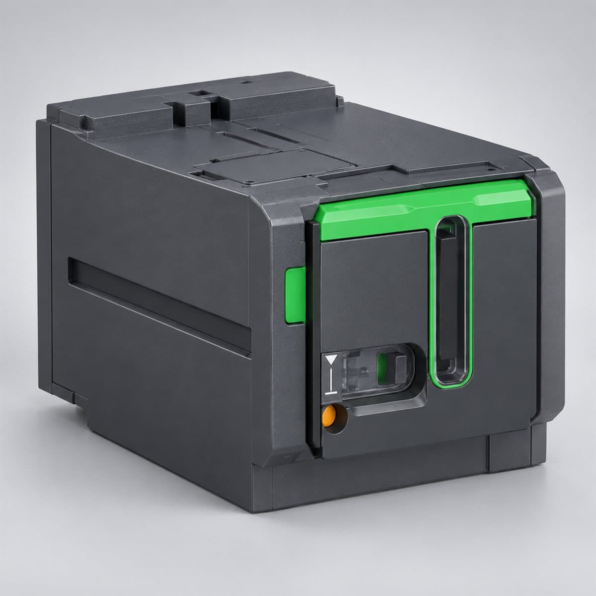 Bộ điều khiển động cơ cho MCCB EasyPact CVS Schneider chụp góc nghiêng 3/4, thấy rõ mặt và cạnh bên