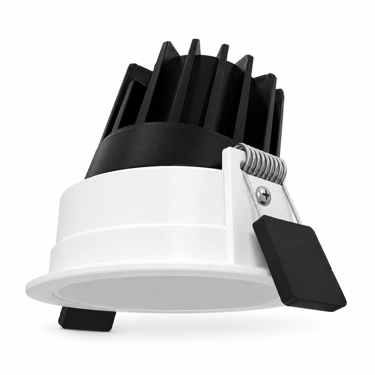 Đèn Spotlight âm trần 10W chỉnh hướng 40° Tunable white Lumi trên nền trắng, ảnh sản phẩm chính diện