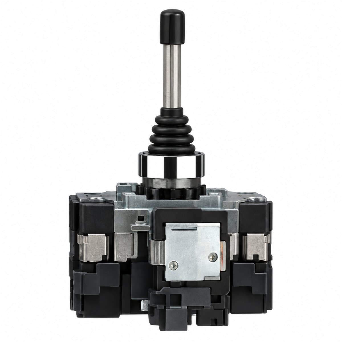 Cần điều khiển joystick Harmony XD 2 tốc độ Schneider trên nền trắng, ảnh sản phẩm chính diện