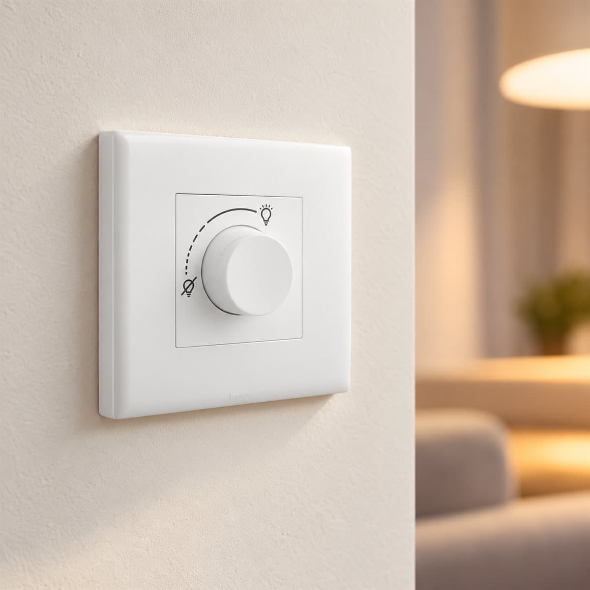Điều chỉnh độ sáng đèn 600W Eloé Legrand đã lắp đặt trong nhà