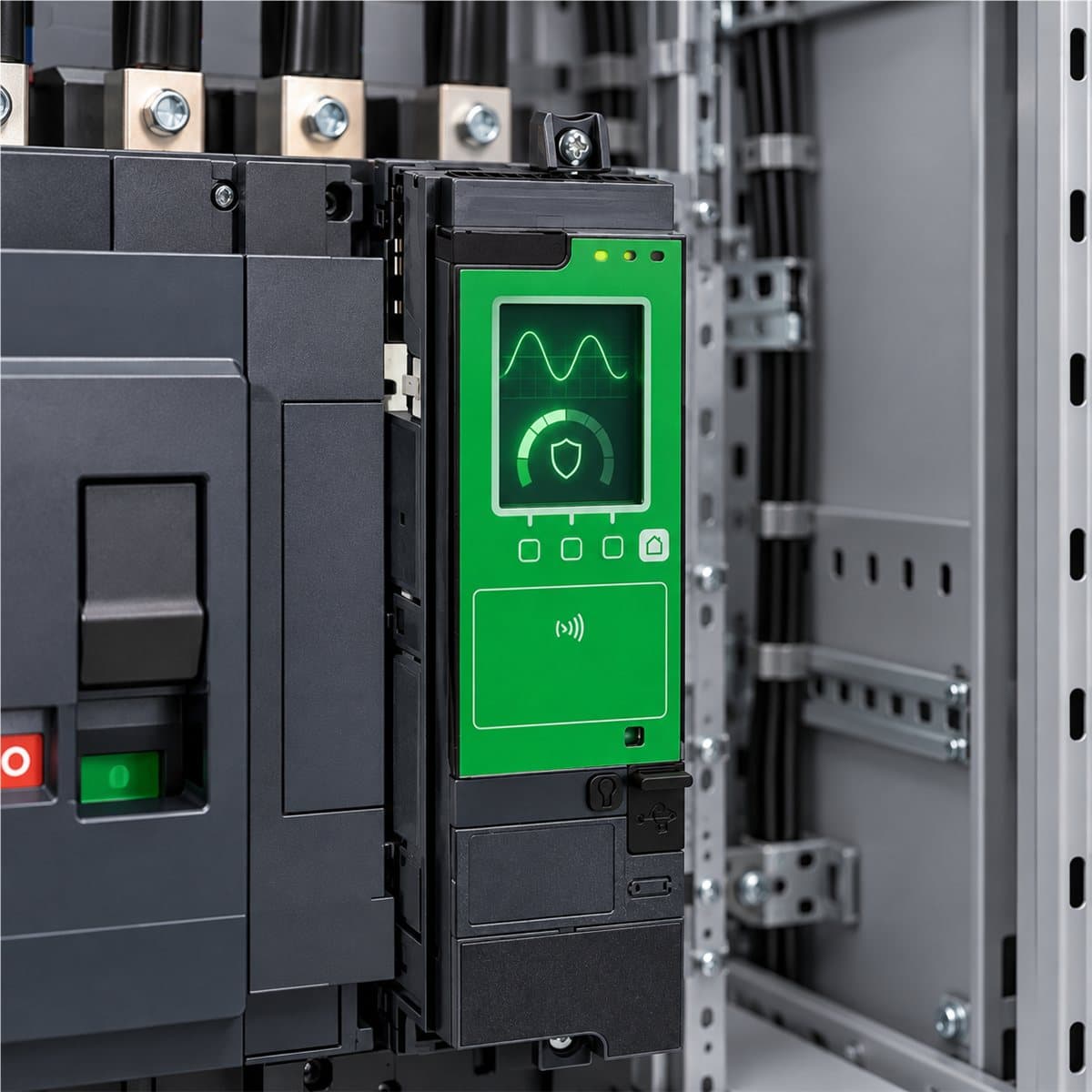 Mô-đun số Micrologic X Schneider đã lắp đặt trong nhà