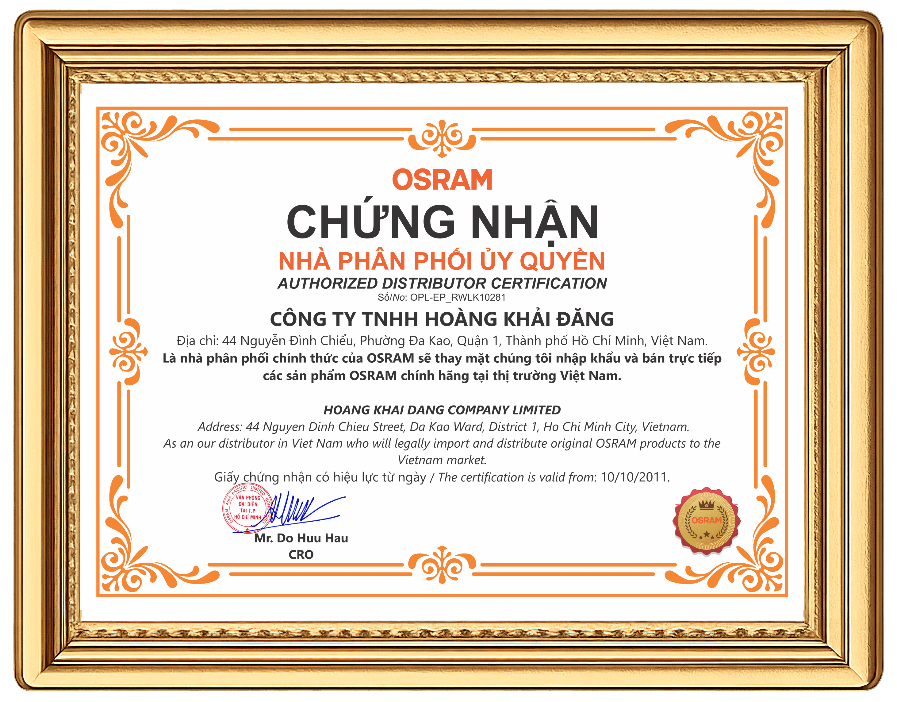 Giấy chứng nhận