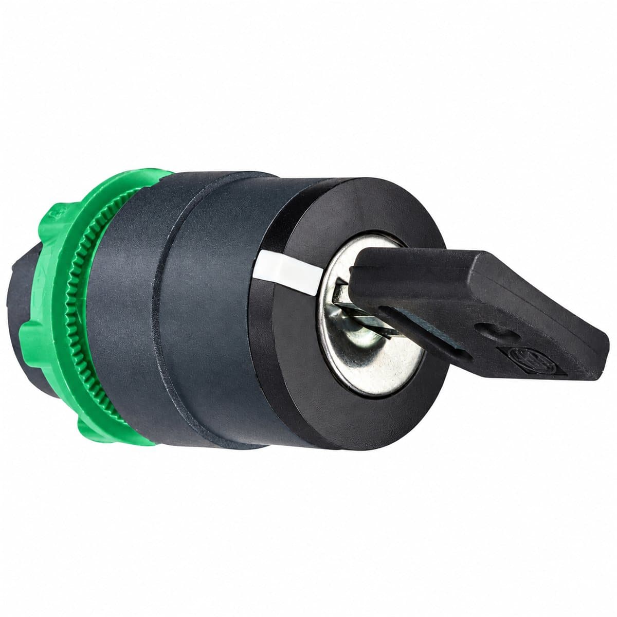 Đầu công tắc chìa khoá (lắp ráp) Harmony XB5 Ø22 Schneider trên nền trắng, ảnh sản phẩm chính diện