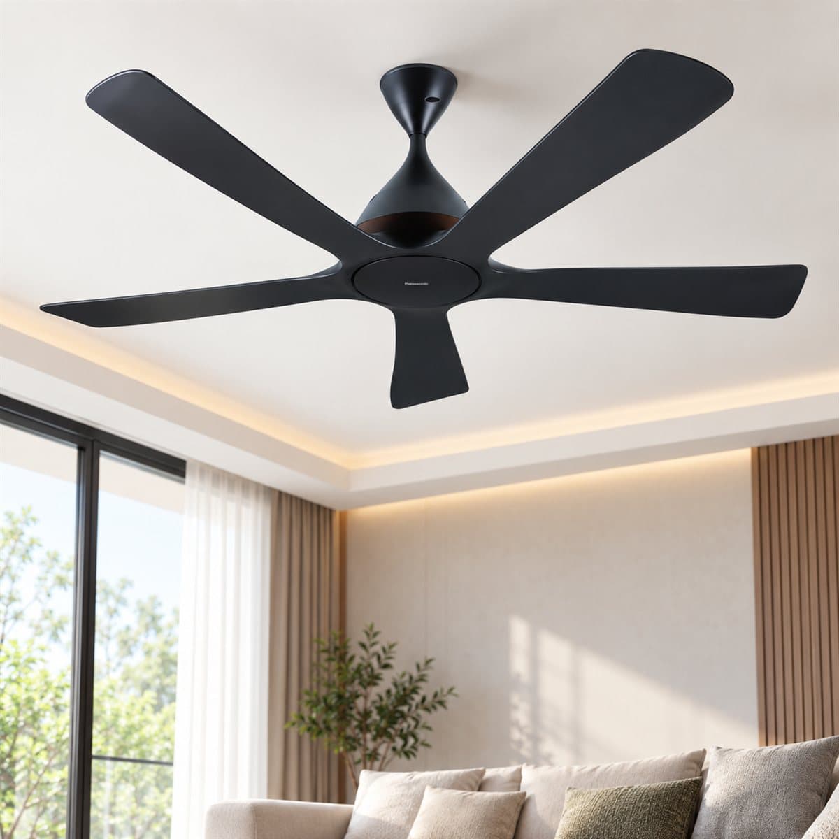 Quạt trần F-60DHN Panasonic đã lắp đặt trong nhà