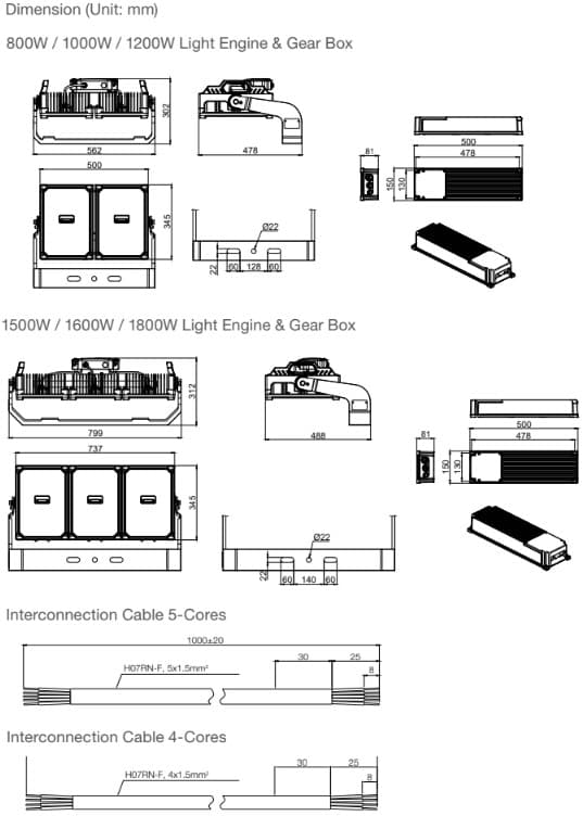 PSS SHP V3 P 800W 757/857/957 UNB DMX VS1 OSRAM 2