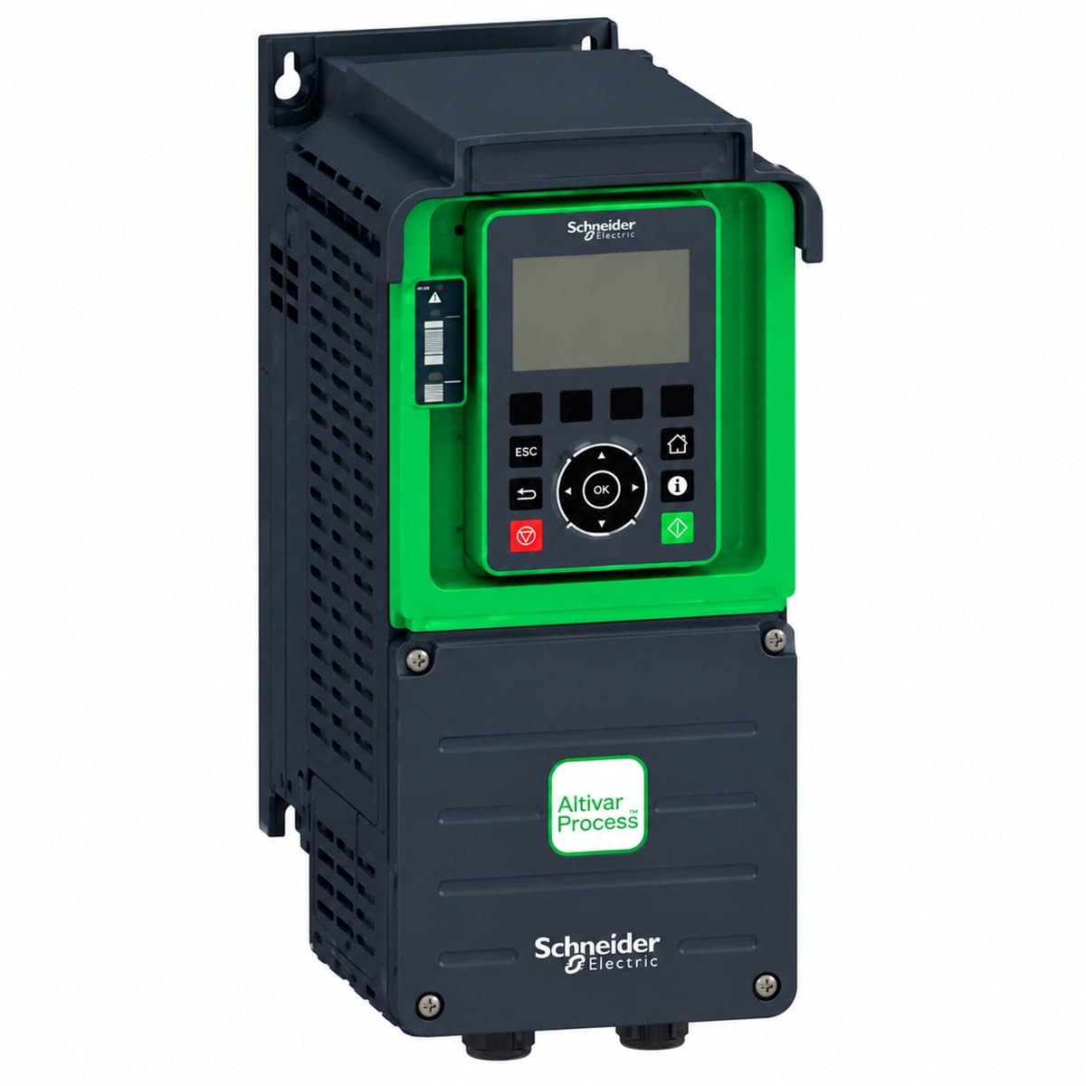Biến tần treo tường Altivar Process ATV930 Schneider trên nền trắng, ảnh sản phẩm chính diện