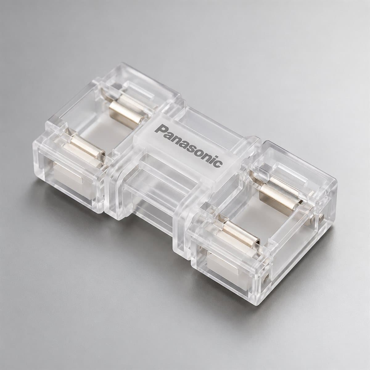 Đèn Khớp nối giữa LED dây COB Panasonic chụp góc nghiêng 3/4, thấy rõ thân và cạnh bên