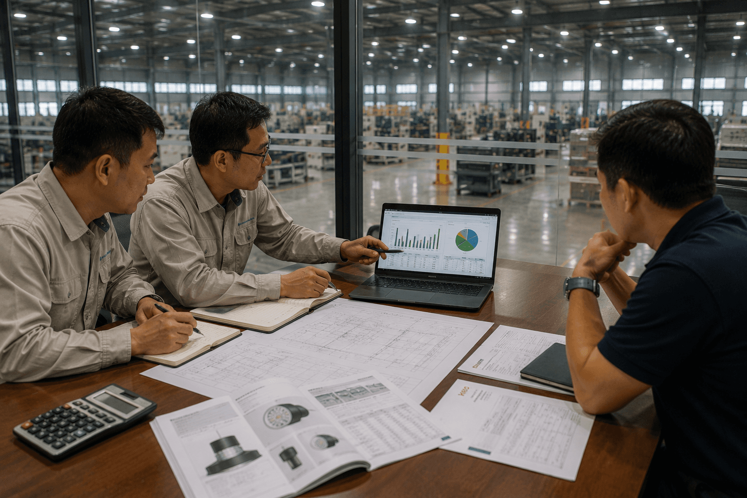 Các yếu tố cấu thành tổng chi phí sở hữu của hệ thống chiếu sáng công nghiệp.