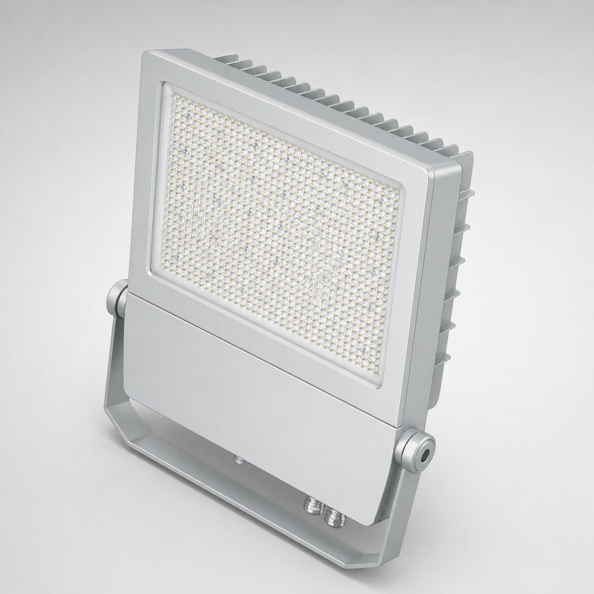 Đèn SIMPLITZ Floodlight V3-Premium chụp góc nghiêng 3/4, thấy rõ thân và mặt bên