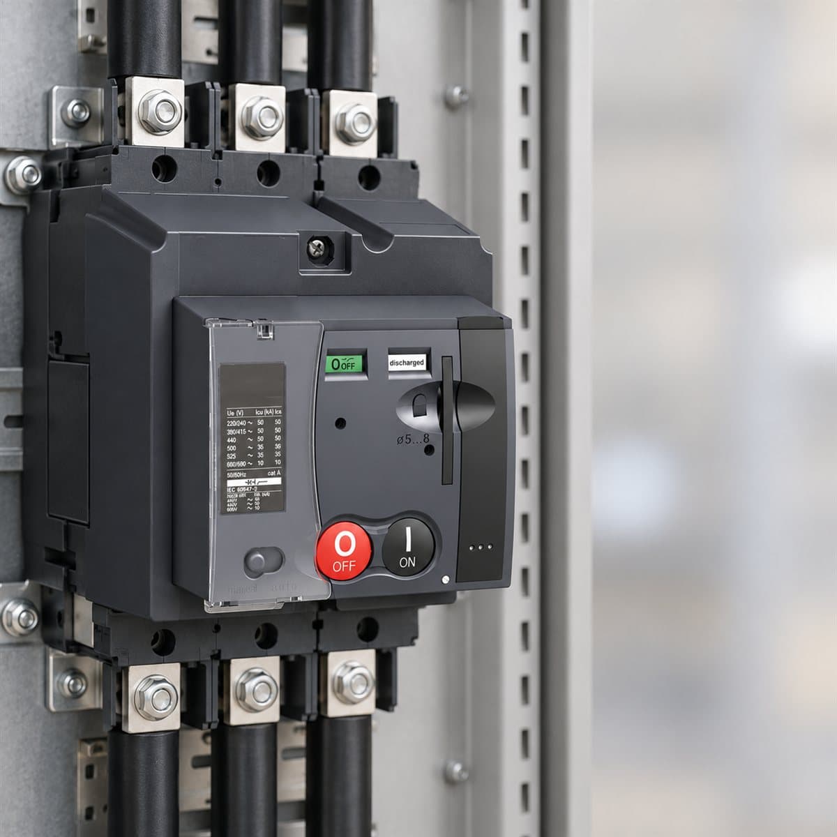 Mô-tơ đóng cắt cho MCCB ComPacT NSX Schneider đã lắp đặt trong nhà