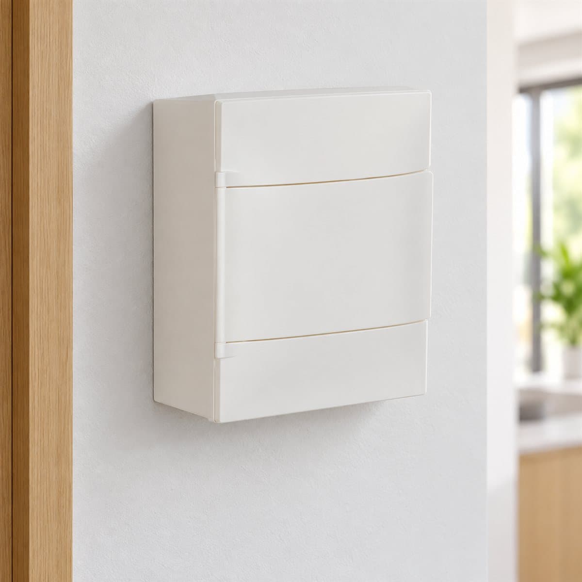 Tủ điện nhựa gắn nổi Practibox S Legrand đã lắp đặt trong nhà