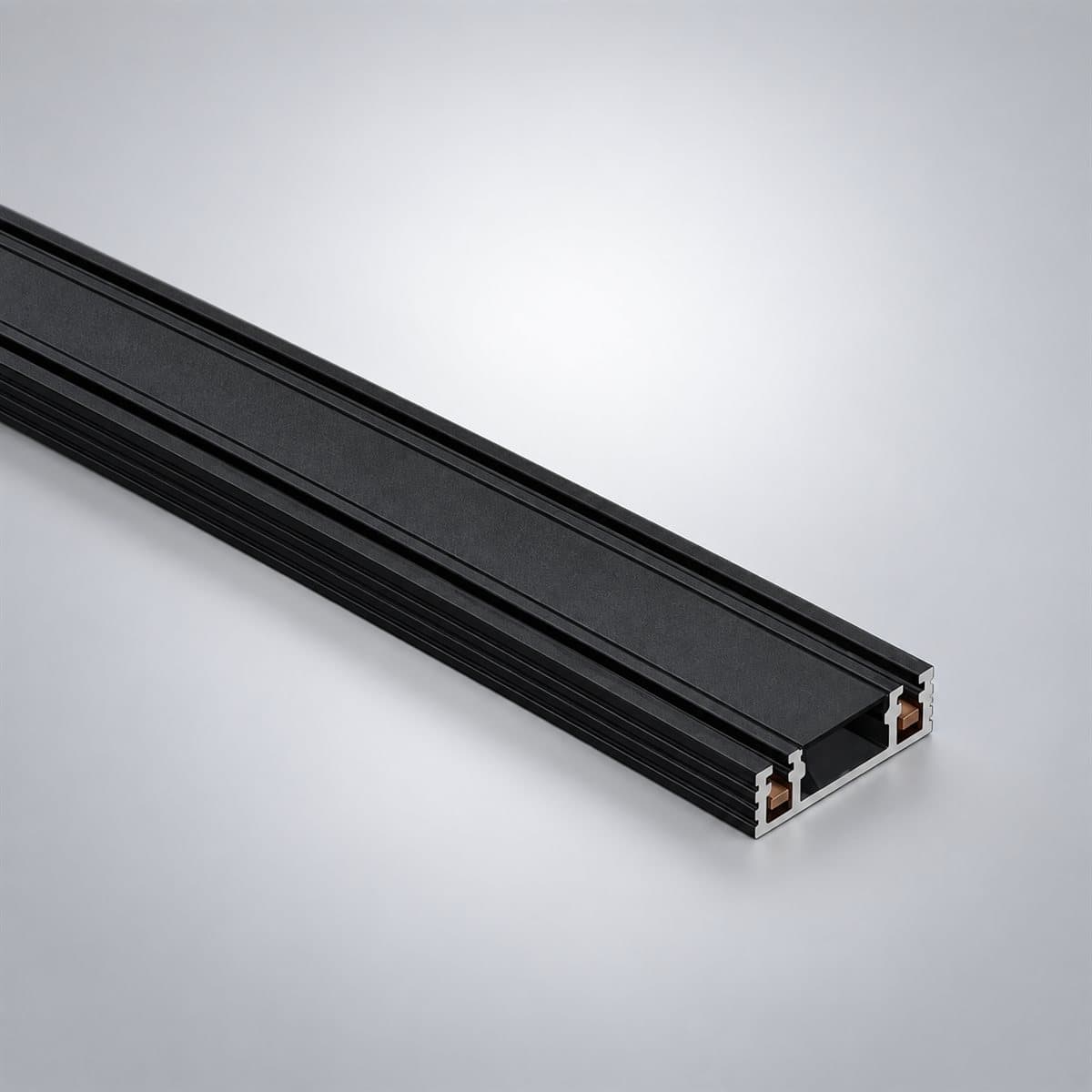Thanh ray nam châm lắp nổi siêu mỏng NMG-SR Panasonic chụp góc nghiêng 3/4, thấy rõ thân và cạnh bên