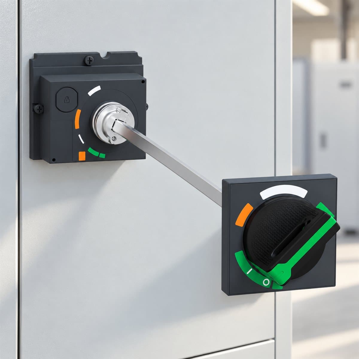 Tay xoay nối dài, cần thu gọn cho MCCB ComPacT NSX Schneider đã lắp đặt trong nhà
