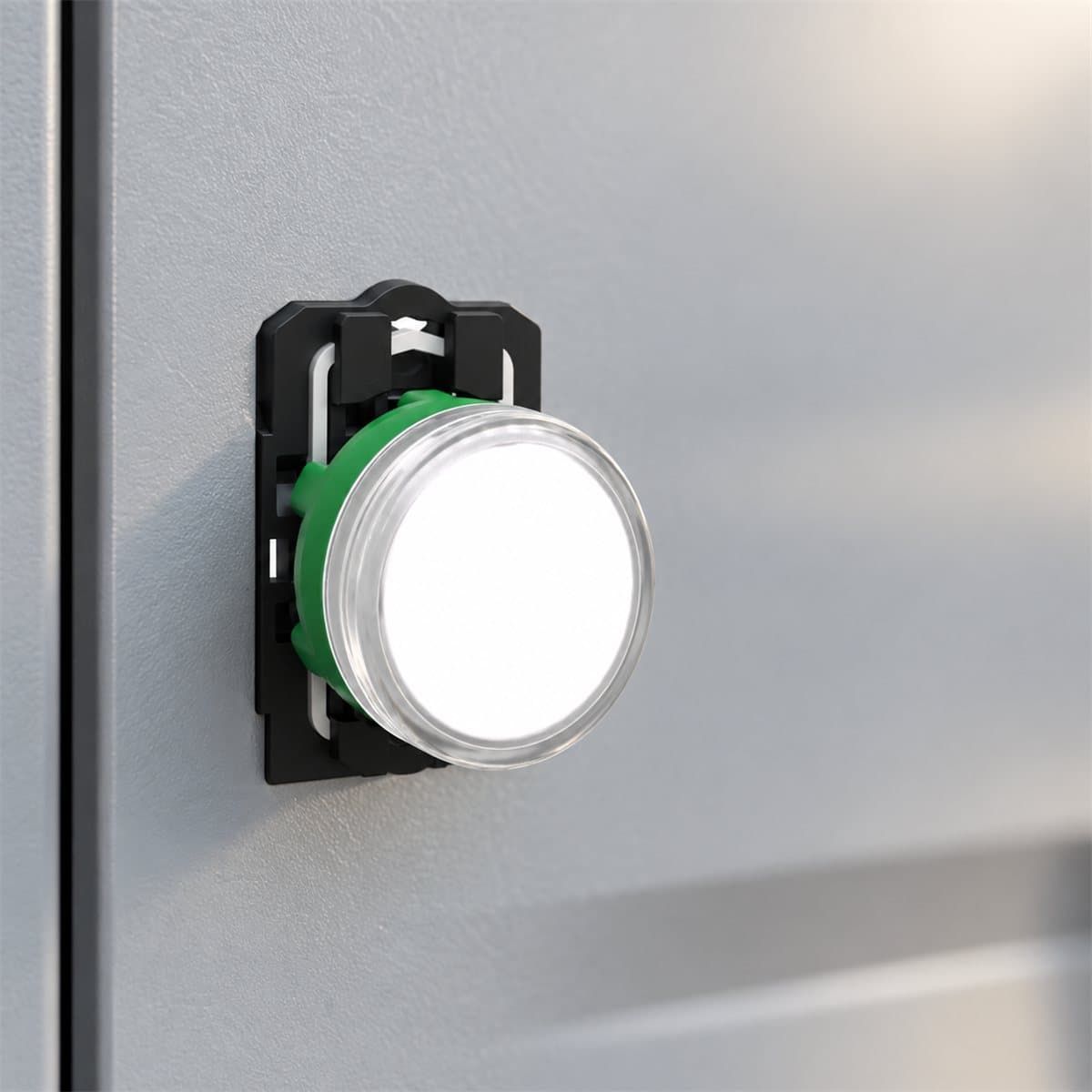 Đèn báo trọn bộ Harmony XB5 Ø22 Schneider đã lắp đặt trong nhà