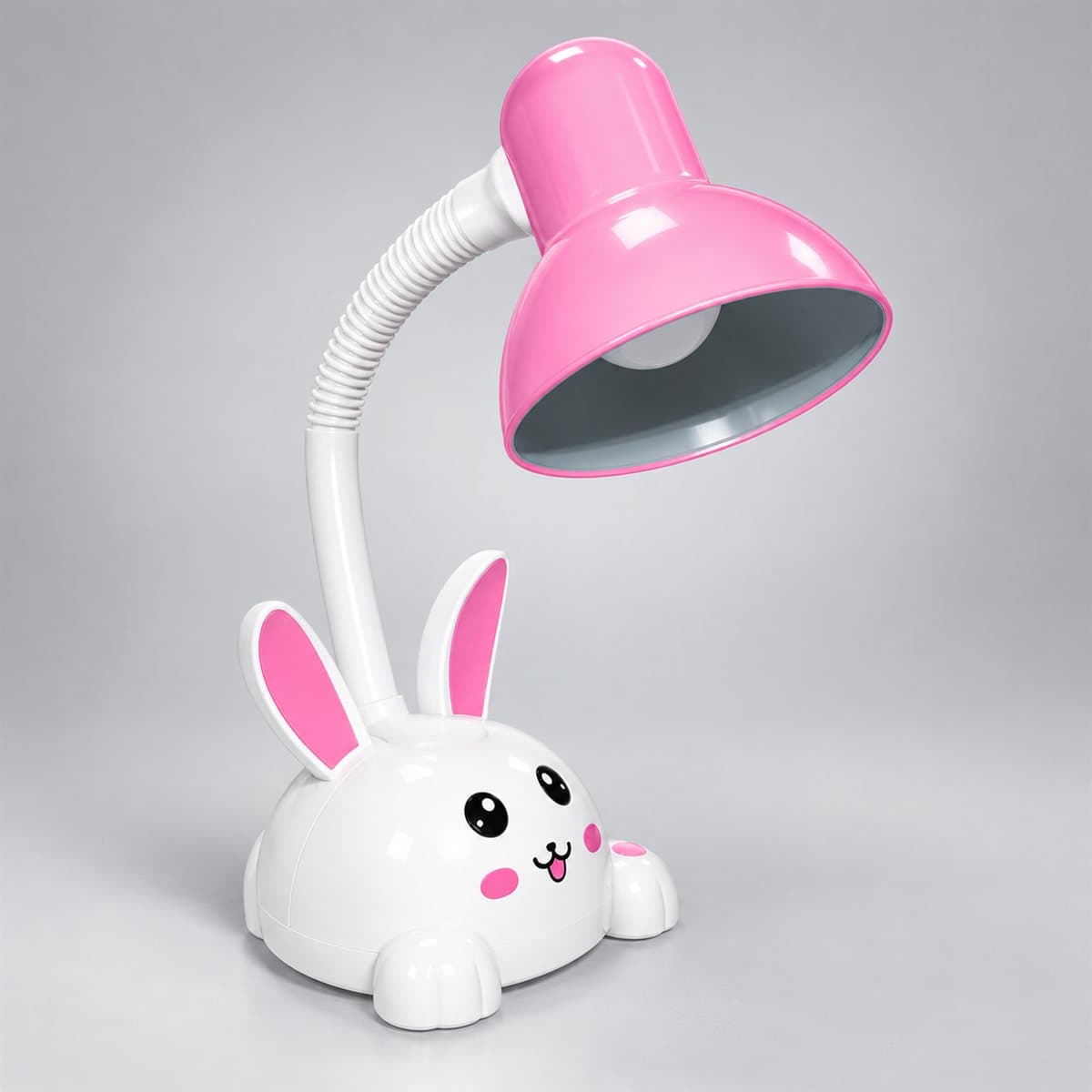 Đèn bàn trang trí đui E27 thỏ NDKC01 Panasonic chụp góc nghiêng 3/4, thấy rõ thân và cạnh bên
