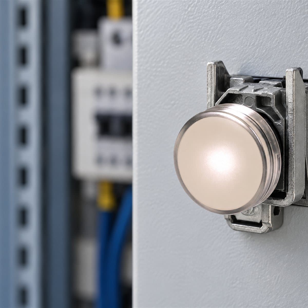 Đèn báo bóng BA9s trọn bộ Harmony XB4 Schneider đã lắp đặt trong nhà