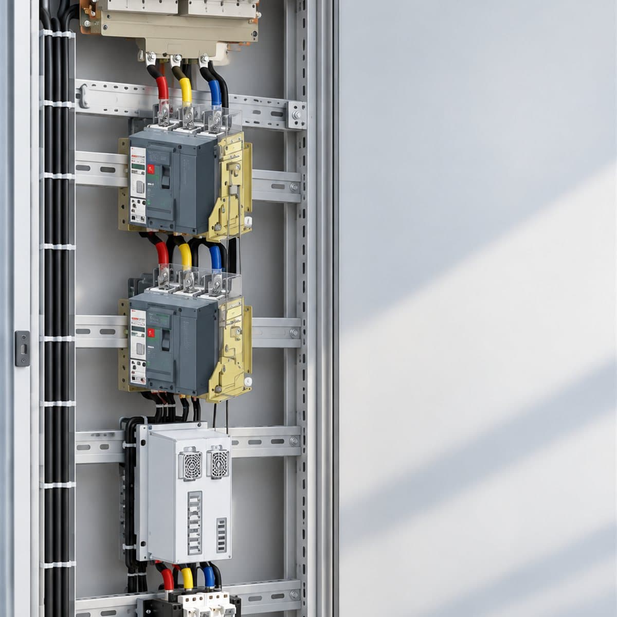 Bộ chuyển nguồn ATS ComPacT NS 800-1600A Schneider đã lắp đặt trong nhà