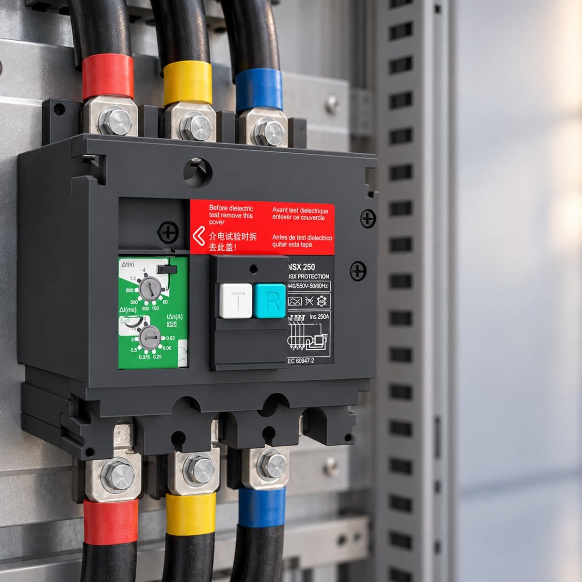 Mô-đun Vigi cho MCCB ComPacT NSX Schneider đã lắp đặt trong nhà