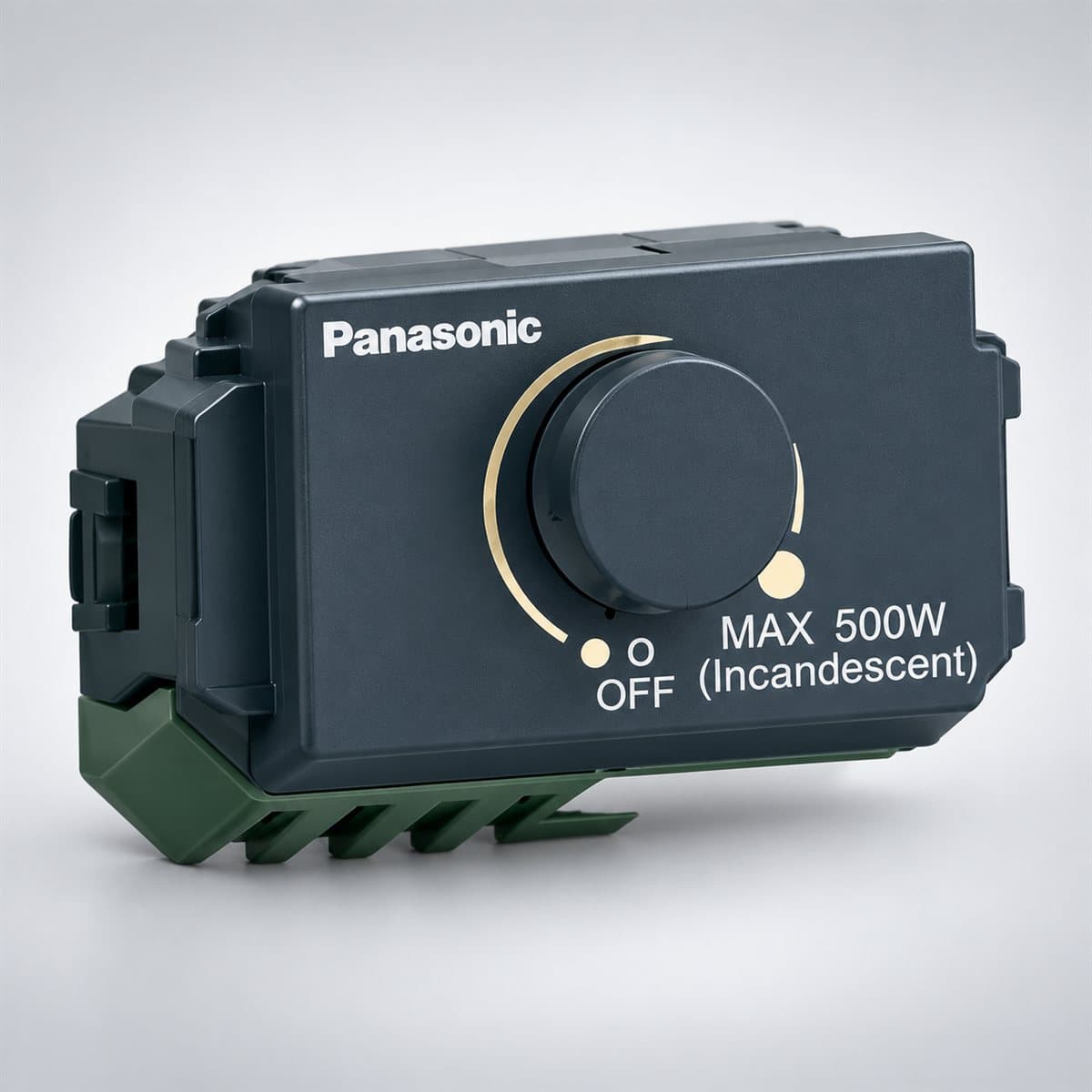 Bộ điều chỉnh độ sáng cho đèn LED Full Color Wide Panasonic chụp góc nghiêng 3/4, thấy rõ mặt và cạnh bên