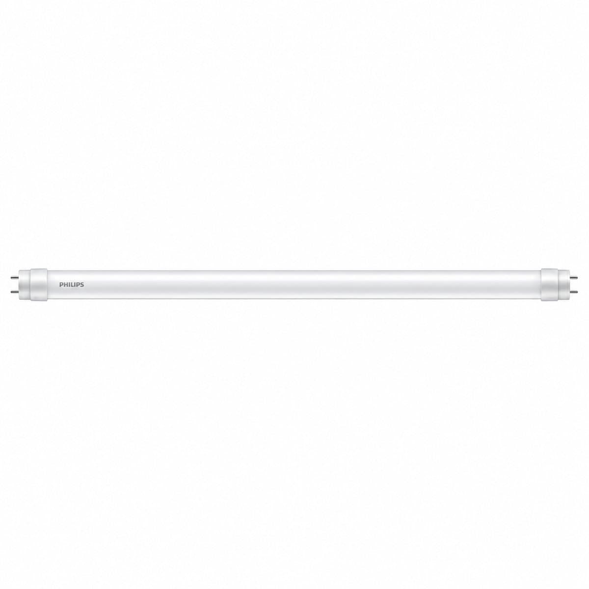 Bóng LED Tuýp DE T8 hai đầu Philips trên nền trắng, ảnh sản phẩm chính diện
