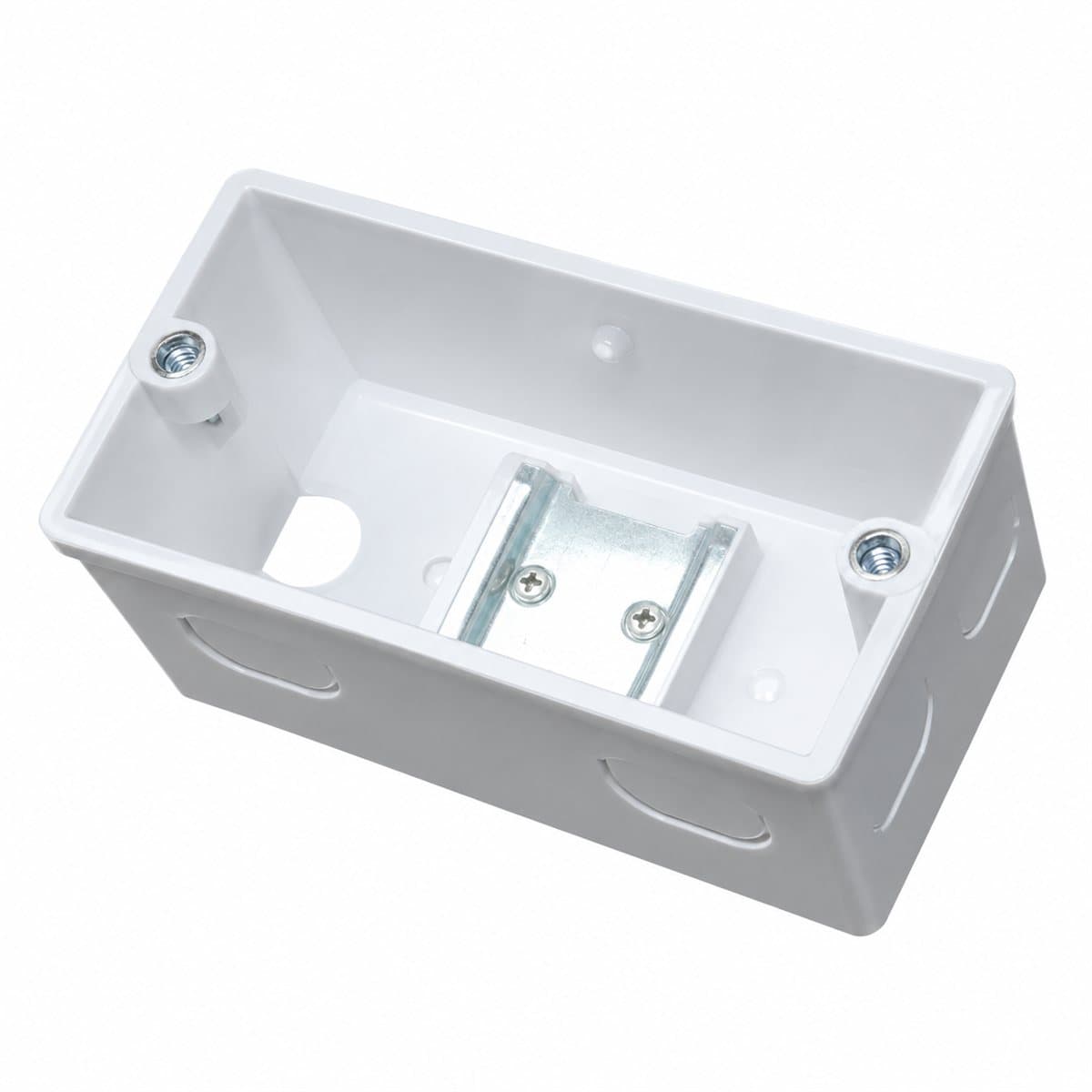 Hộp âm cho CB tép Panasonic trên nền trắng, ảnh sản phẩm chính diện