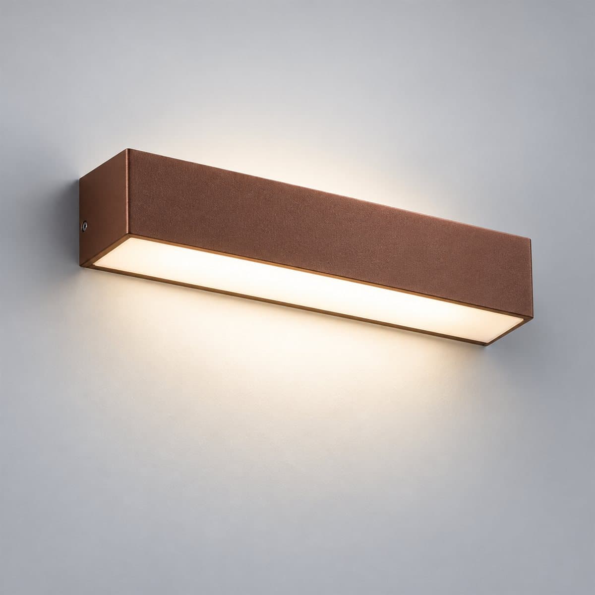 Đèn gắn tường ngoài trời LED NBL1291 Panasonic chụp góc nghiêng 3/4, thấy rõ thân và cạnh bên