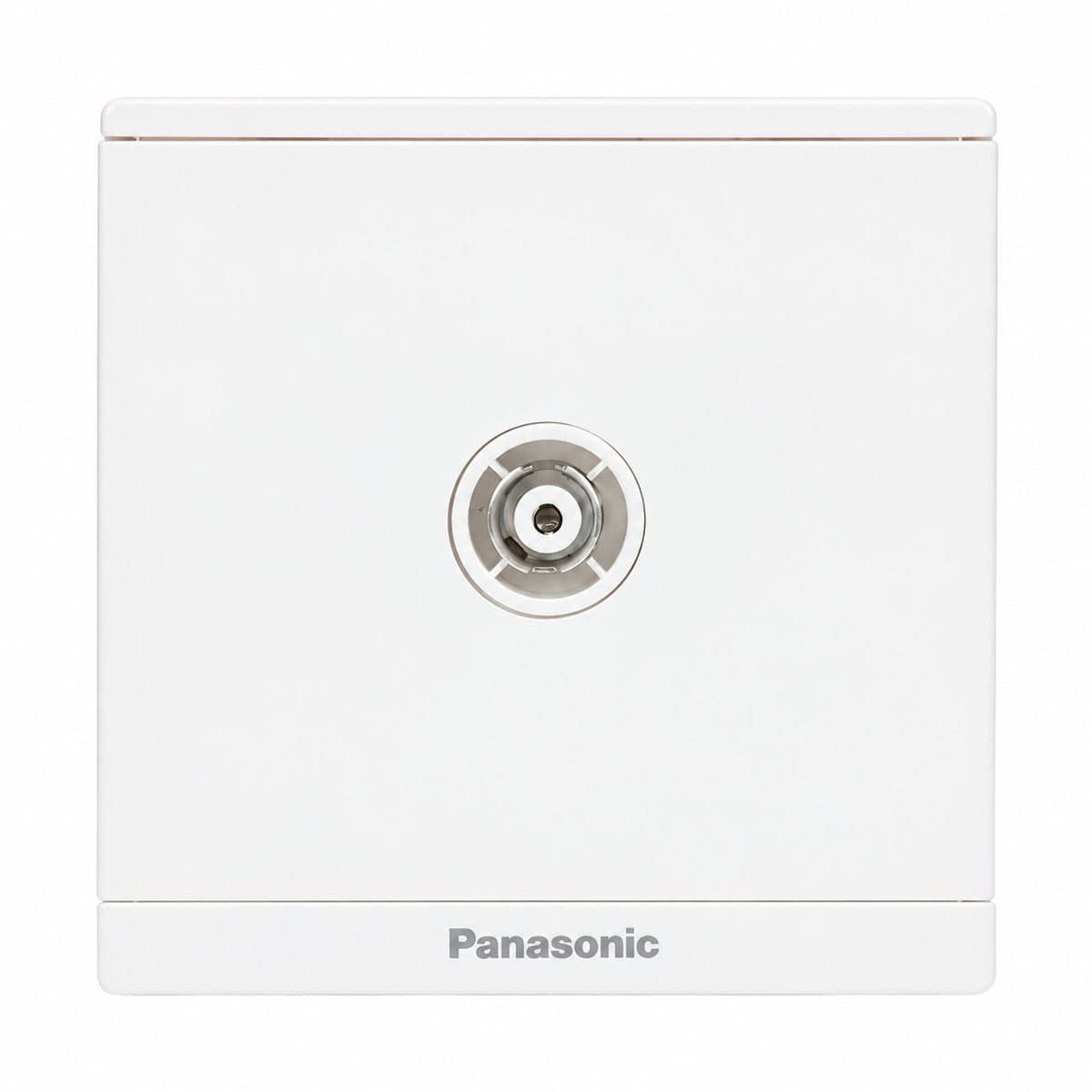 Ổ cắm TV Moderva Panasonic trên nền trắng, ảnh sản phẩm chính diện