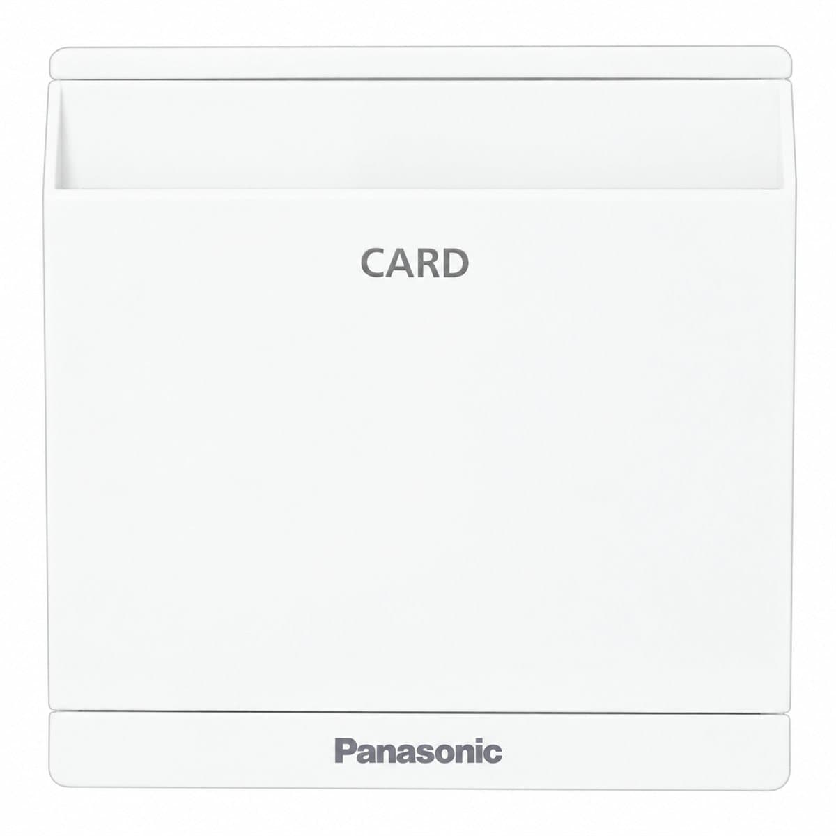 Công tắc thẻ - Không có đèn báo Moderva Panasonic trên nền trắng, ảnh sản phẩm chính diện
