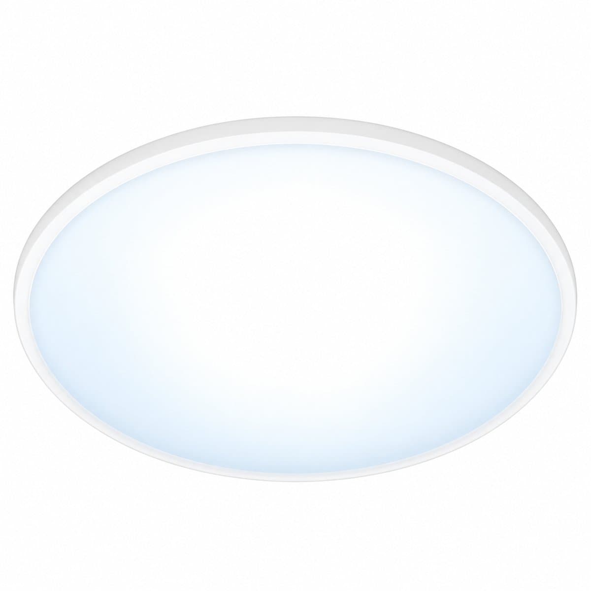 Đèn ốp trần thông minh WiZ SuperSlim 16W trên nền trắng, ảnh sản phẩm chính diện