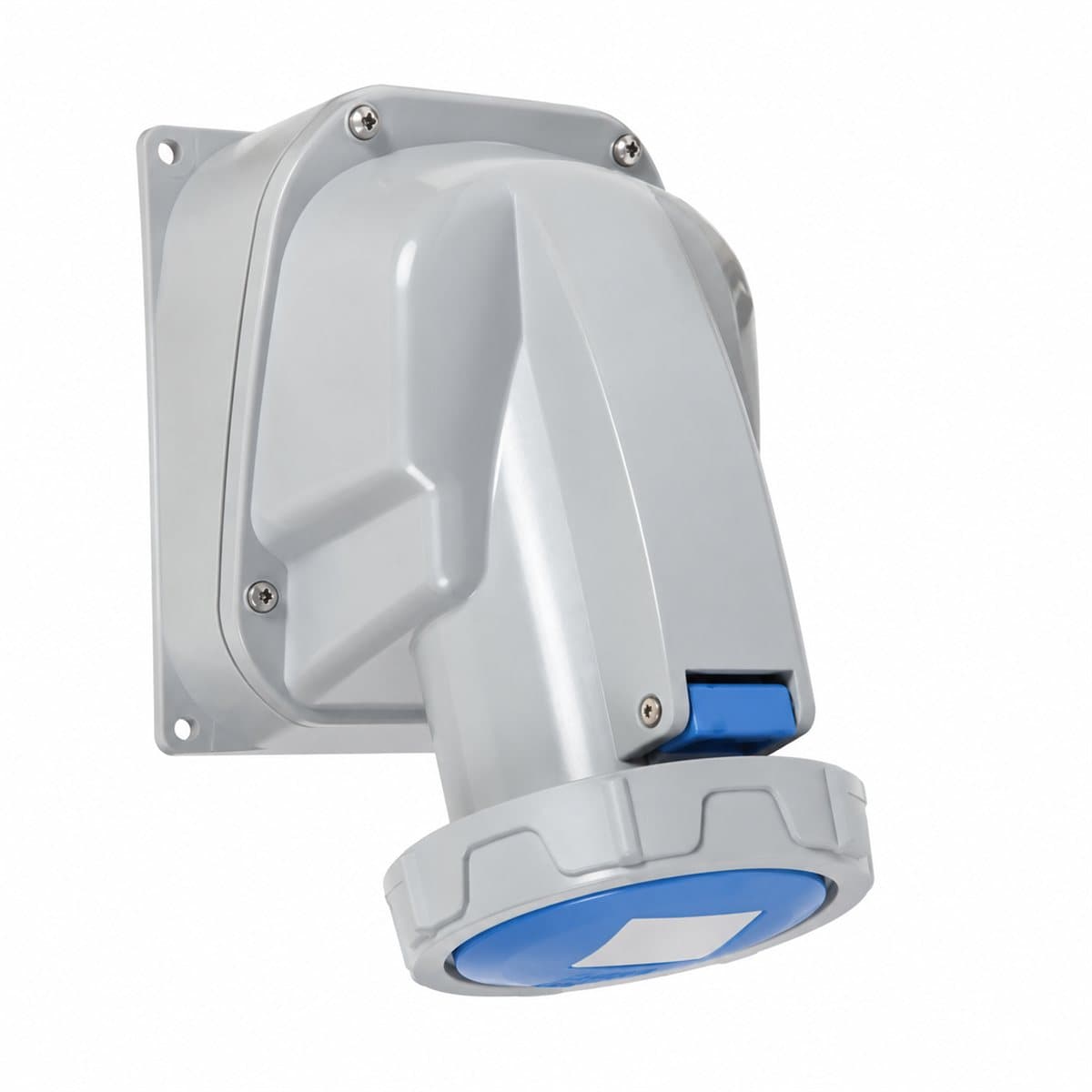 Ổ cắm gắn âm công nghiệp P17 Tempra Pro IP67 Legrand trên nền trắng, ảnh sản phẩm chính diện