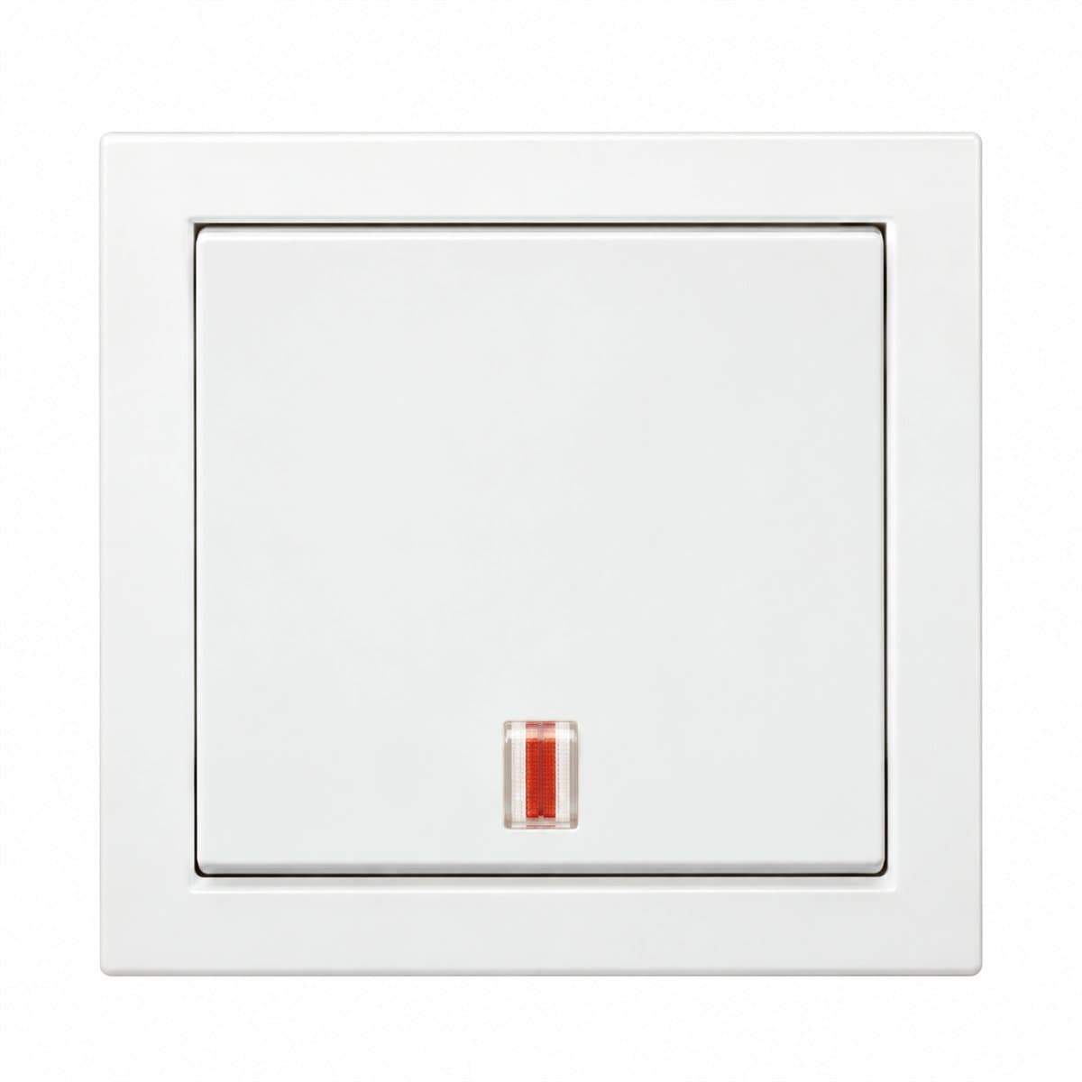 Công tắc 2 cực Vivace Schneider trên nền trắng, ảnh sản phẩm chính diện