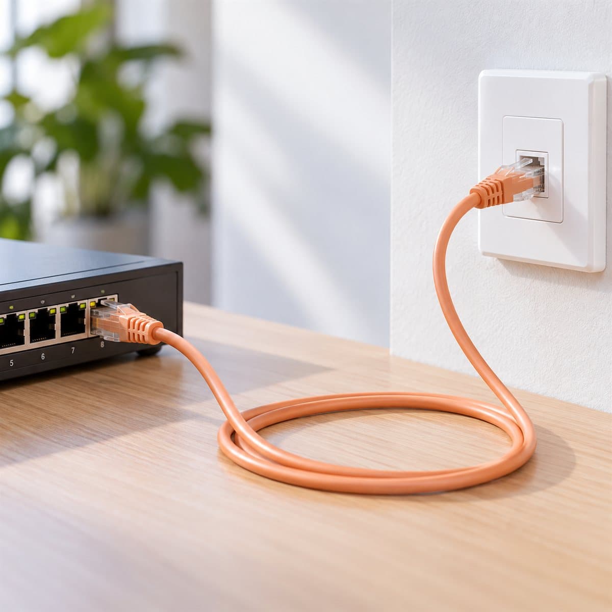 Dây nhảy RJ45 Cat5e/Cat6 Legrand đã lắp đặt trong nhà