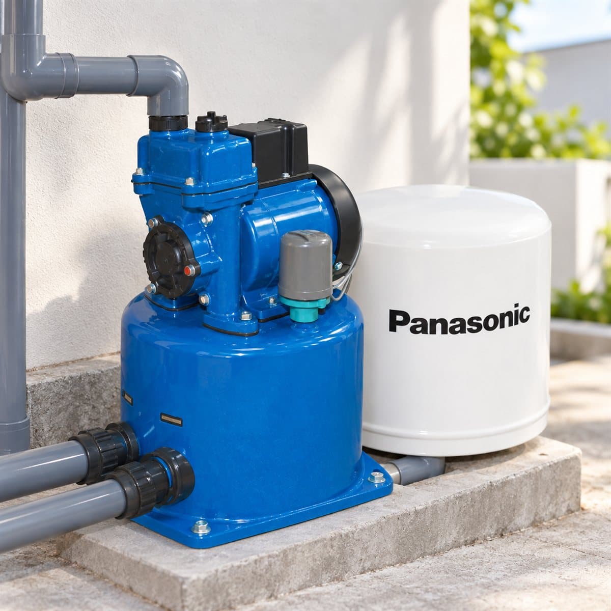 Máy bơm tăng áp tự động JTX Panasonic đã lắp đặt trong nhà