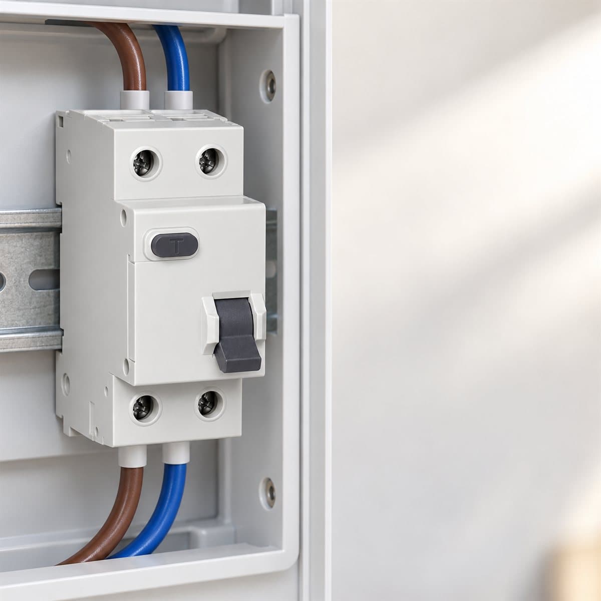 RCBO Easy9 Schneider đã lắp đặt trong nhà