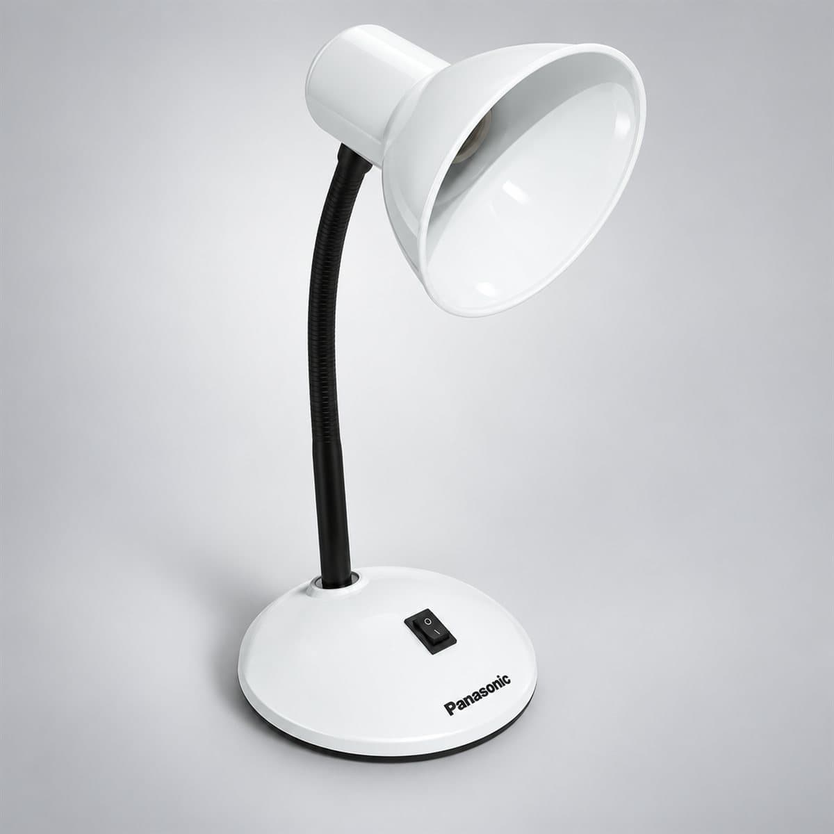 Đèn bàn trang trí đui E27 NDKC02 Panasonic chụp góc nghiêng 3/4, thấy rõ thân và cạnh bên