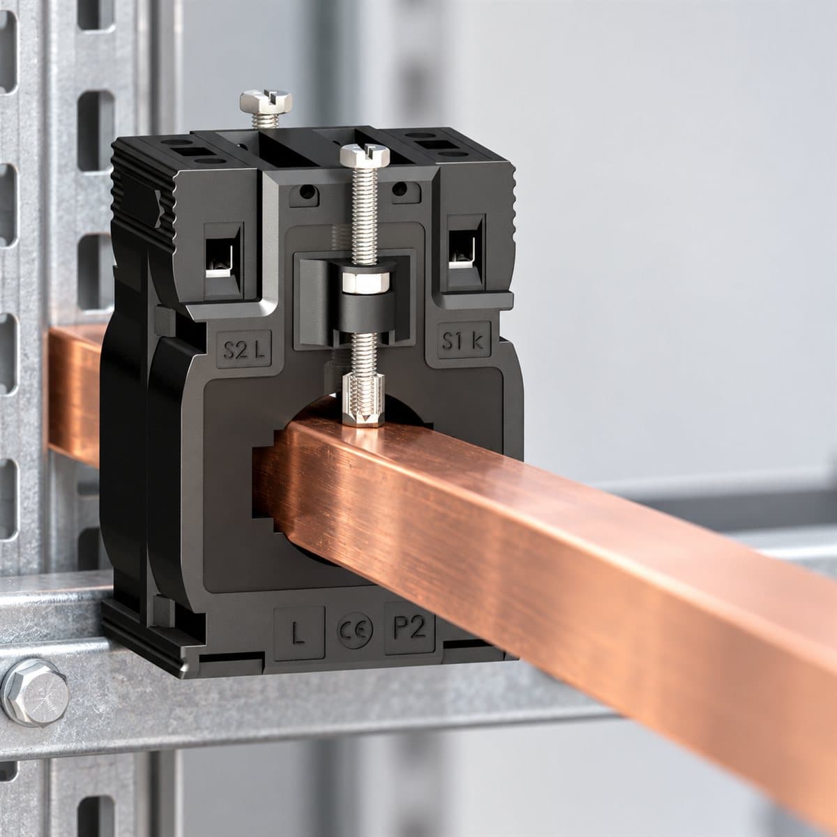 Máy biến dòng Ip/5A Type M (cáp/thanh) Schneider đã lắp đặt trong nhà
