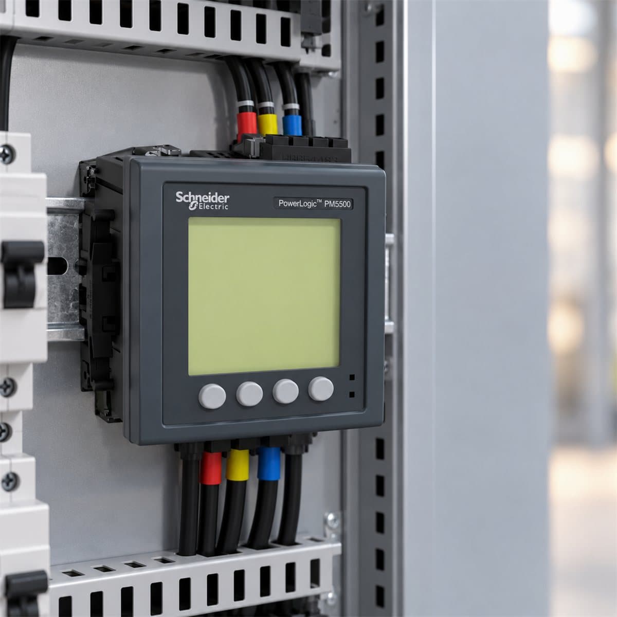 Đồng hồ đa năng PowerLogic PM5560 Schneider đã lắp đặt trong nhà