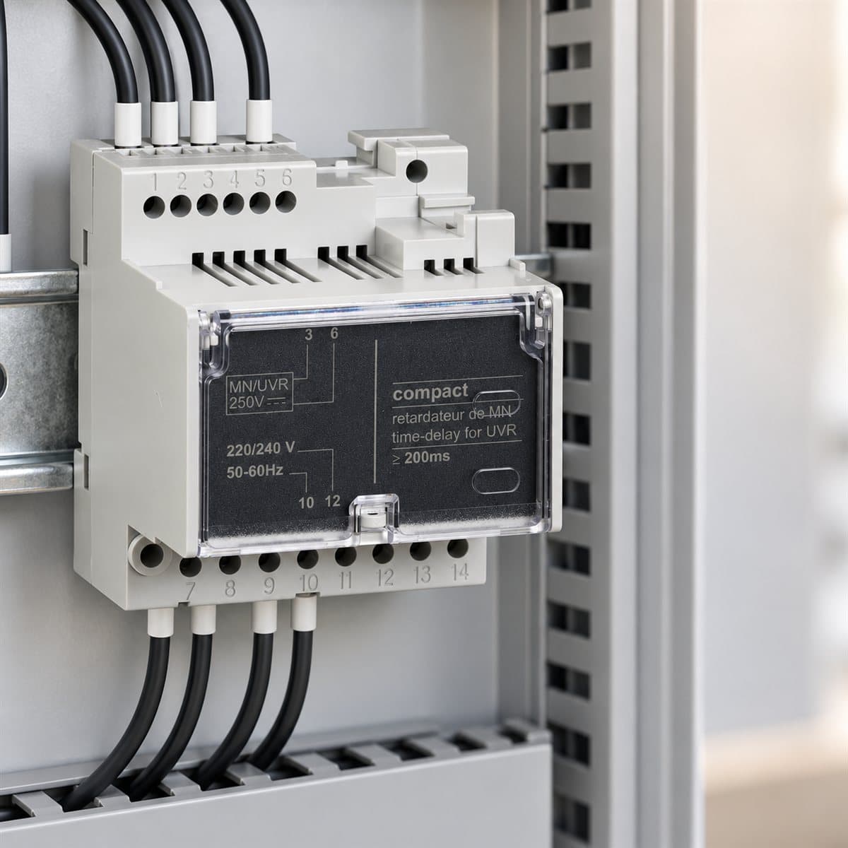 Cuộn bảo vệ thấp áp (MN) trễ thời gian cho MCCB ComPacT NSX Schneider đã lắp đặt trong nhà
