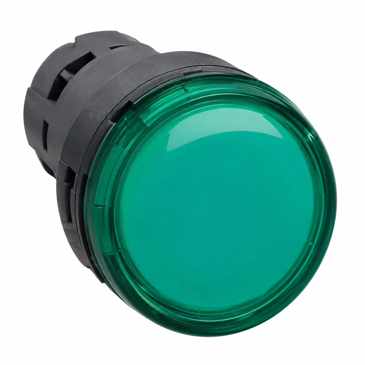 Đèn báo Harmony XA2 Ø22 Schneider trên nền trắng, ảnh sản phẩm chính diện