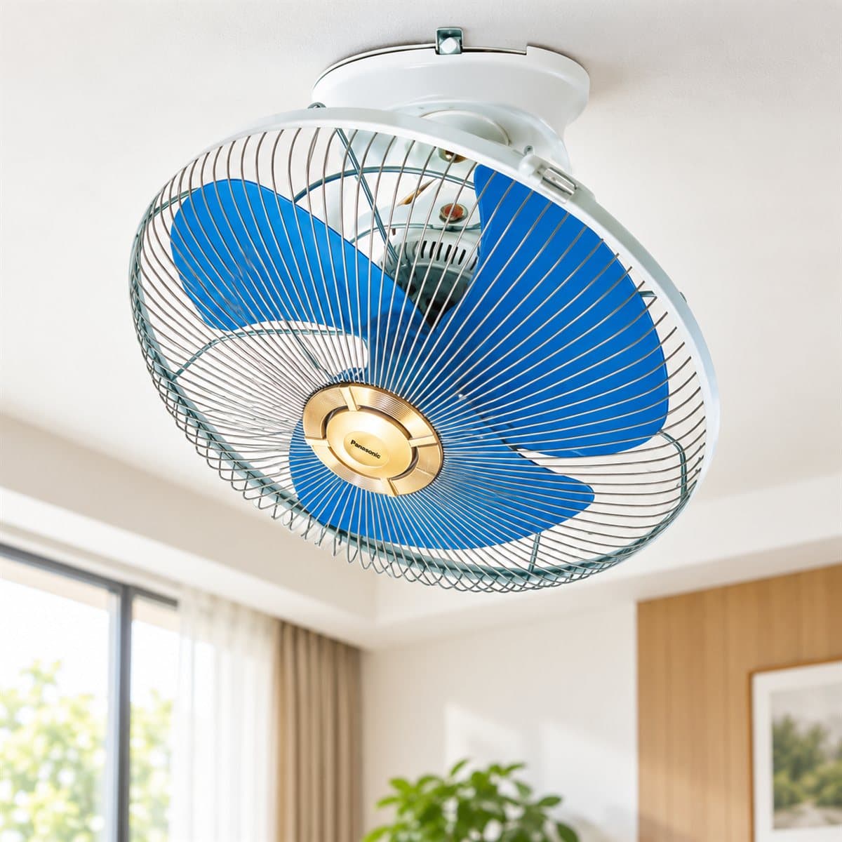 Quạt đảo trần 360º Panasonic đã lắp đặt trong nhà