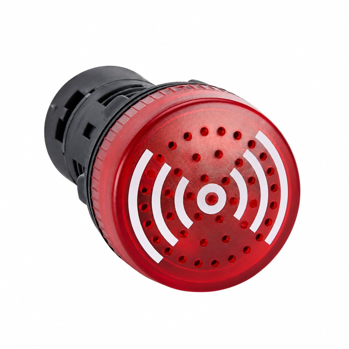 Còi báo có đèn Easy Harmony XB2 Schneider trên nền trắng, ảnh sản phẩm chính diện