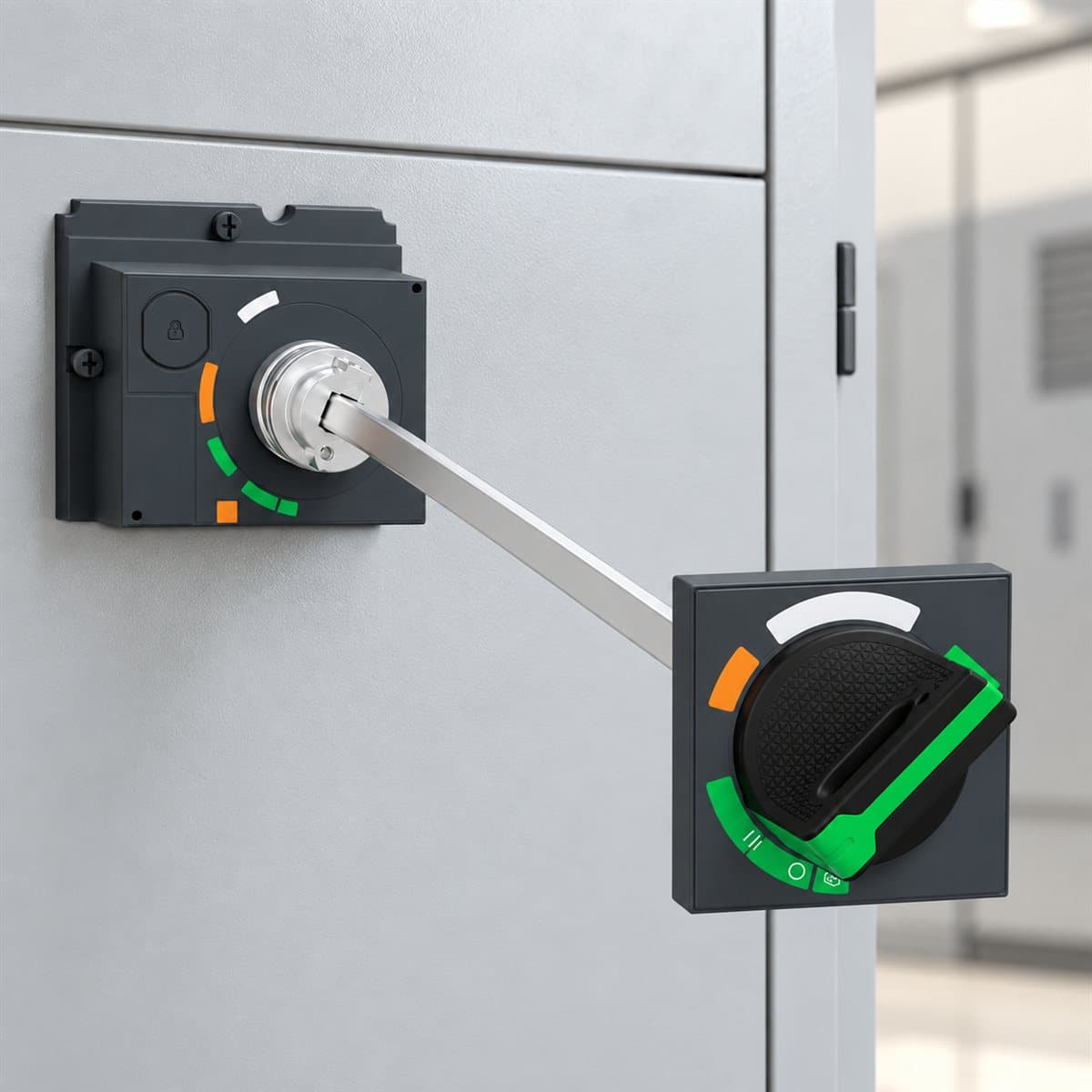 Tay xoay nối dài cho MCCB ComPacT NSX Schneider đã lắp đặt trong nhà