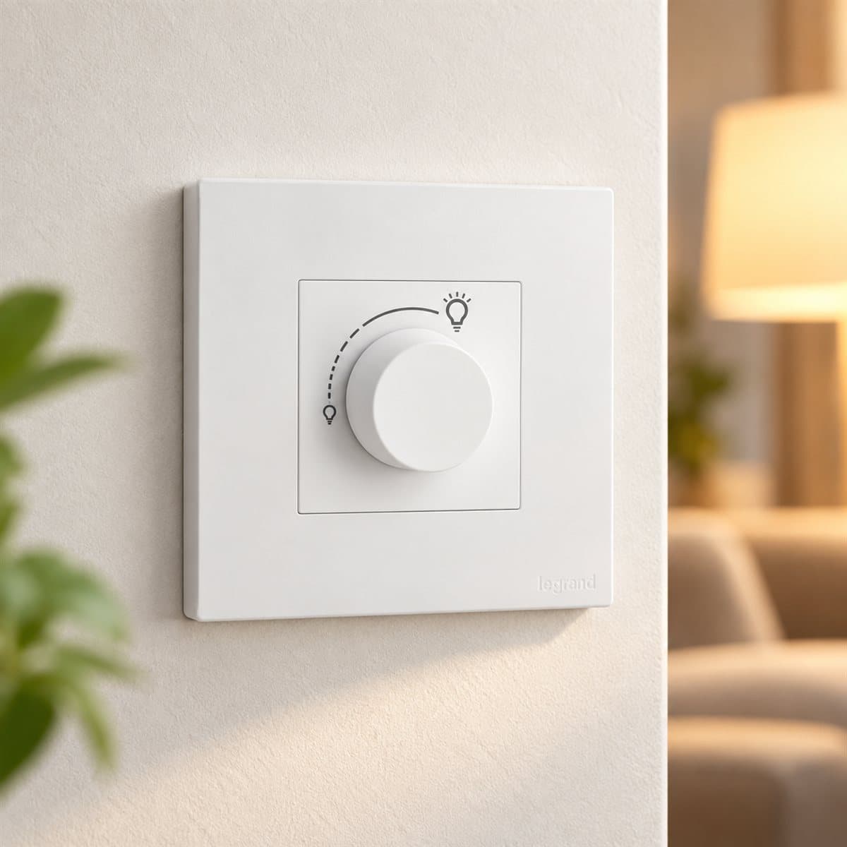Điều chỉnh độ sáng đèn 40-400W Obria Legrand đã lắp đặt trong nhà