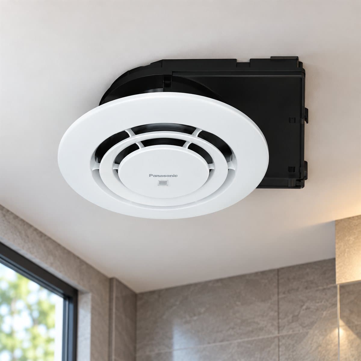 Quạt hút công nghiệp Panasonic đã lắp đặt trong nhà