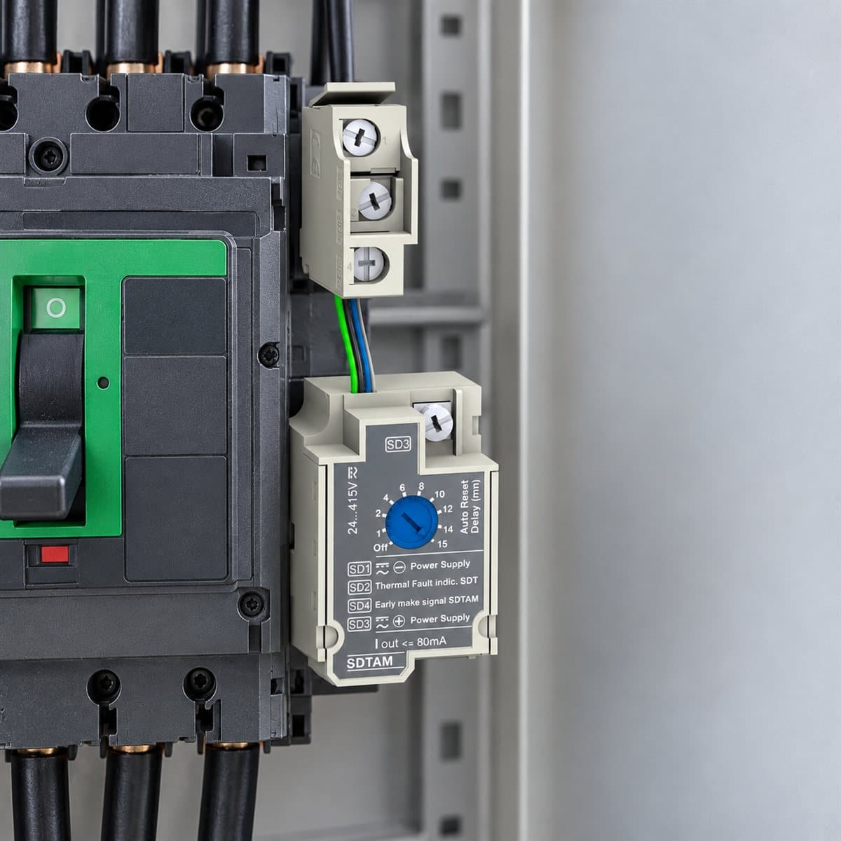 Mô-đun SDTAM cắt contactor cho MCCB ComPacT NSX Schneider đã lắp đặt trong nhà