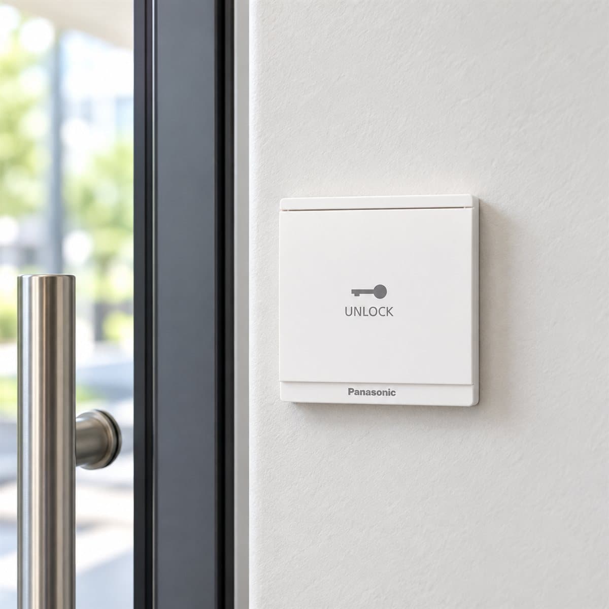 Nút nhấn mở cửa Moderva Panasonic đã lắp đặt trong nhà