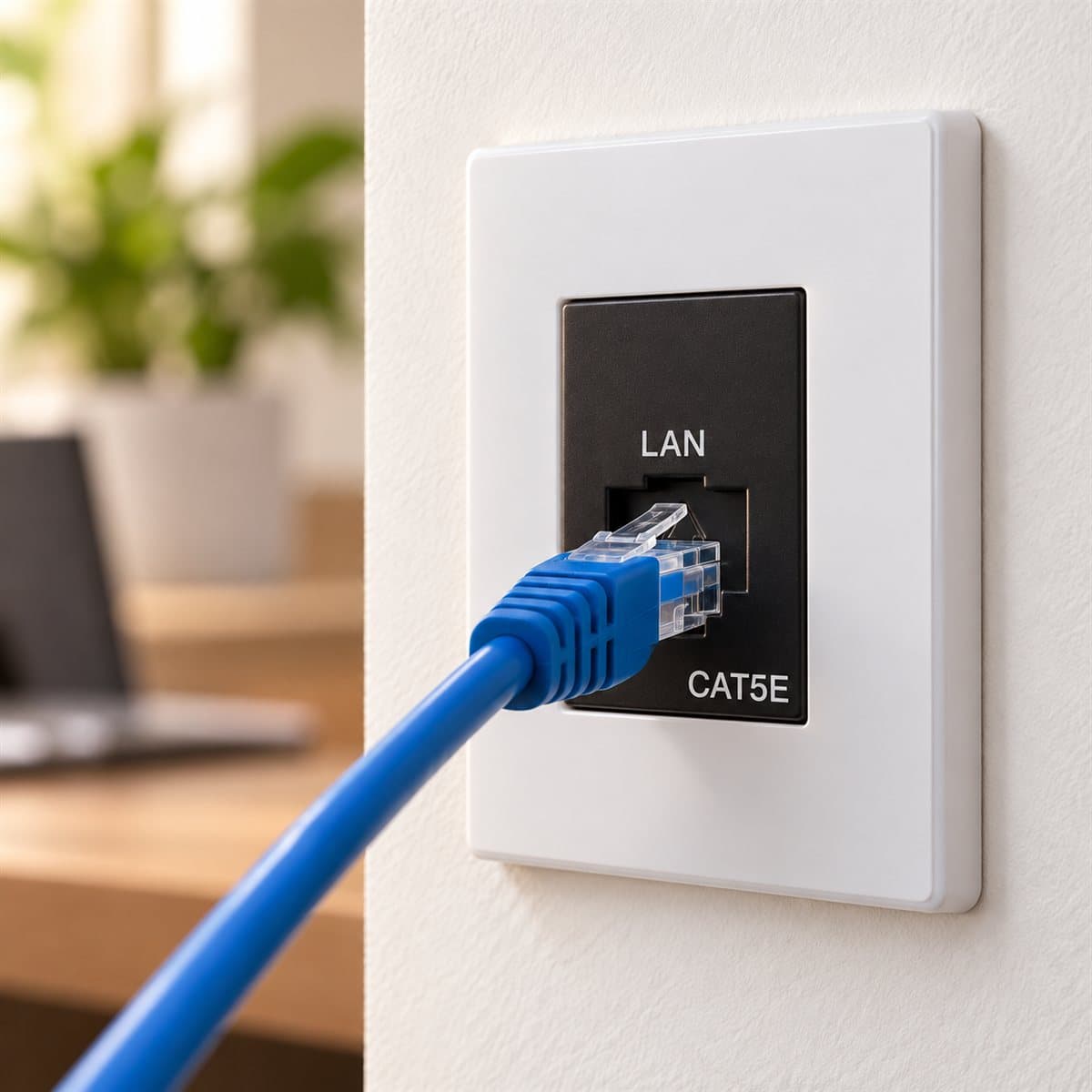 Ổ cắm data CAT5 Gen-X Panasonic đã lắp đặt trong nhà