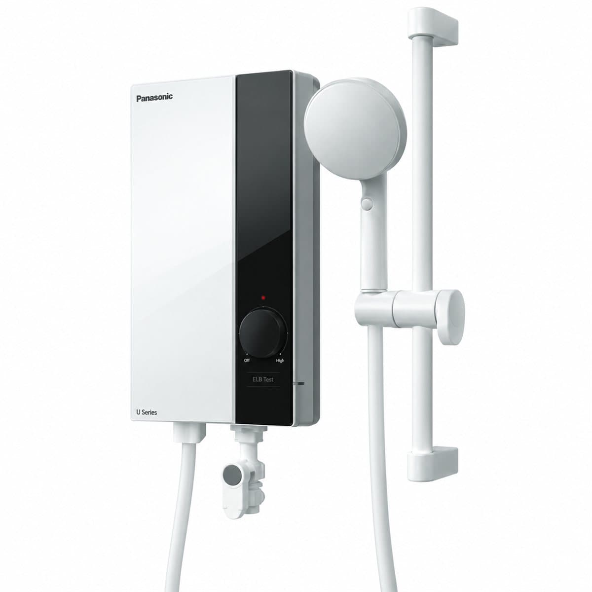 Máy nước nóng trực tiếp U Series Panasonic trên nền trắng, ảnh sản phẩm chính diện